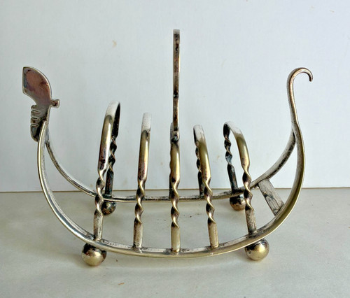Antique silver plated gondola - plated,