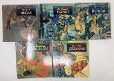 5 x Life and Works of  Artists - Degas Manet Renoir  Cezanne Gauguin HB Bundle