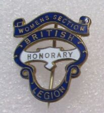 1922 WOMENS SECTION BRITISH LEGION - Honorary Enamel Badge - Birmingham Medal Co