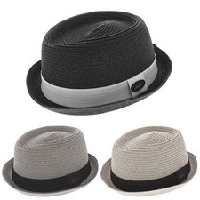 Men's Straw Pork Pie