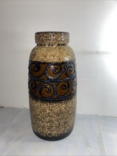west german scheurich Fat Lava Floor Vase 