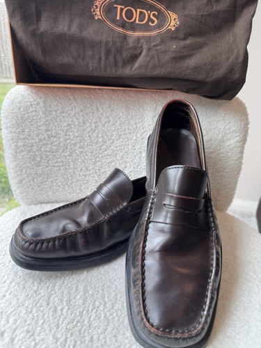 Tod brown leather shoes - tod's,