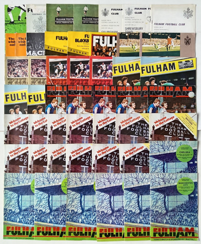 Fulham football programmes - football,