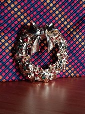 Vintage Gold Christmas Wreath