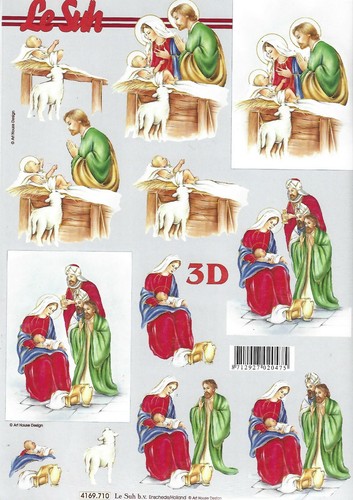 Christmas nativity scene - scene, a4