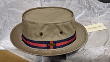 Genuine US Stetson Fairway Pork Pie Bucket Hat MEDIUM Bob Mortimer Gone Fishing