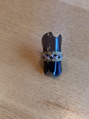 9ct yellow gold pink sapphire - 9ct,