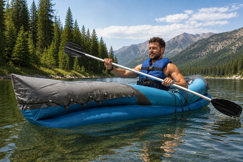 New inflatable person - person, kayak