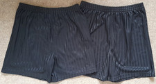 2 x Pairs Of Boys Black School PE Shorts Age 12-13 Years From George