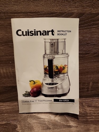 Cuisinart instruction manual - cuisinart,