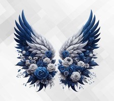 Floral Wings Wall vinyl decal