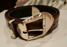 Nanni Brown Leather Belt