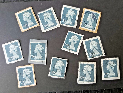 Machin 00 stamp franked - stamp,