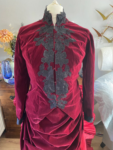 Victorian bustle dress and