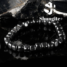 Shungite bracelet cubic beads