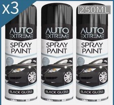 3 x BLACK GLOSS AEROSOL SPRAY