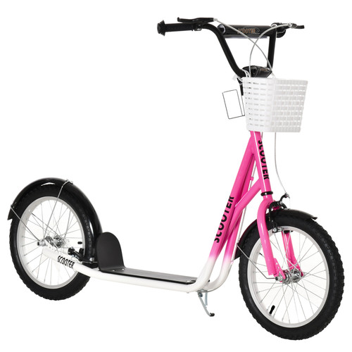Homcom kids kick scooter - kids,