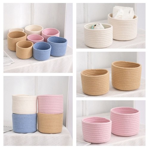 Cotton rope storage basket - cotton,