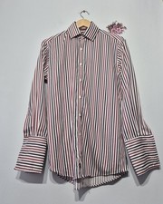 M&S Man Red Striped Cotton