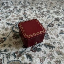 Cartier red empty leather - leather, ring