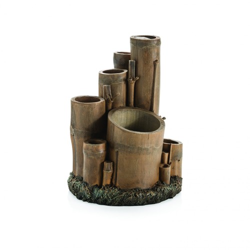 Bamboo brown aquarium decor - brown, m