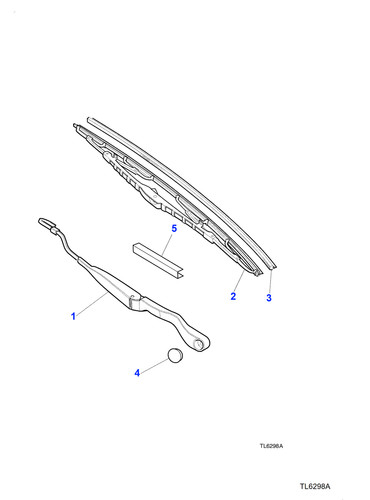 Jaguar wiper blade - wiper, xk8