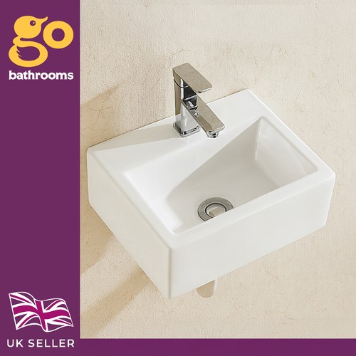 325mm square wall basin - square,