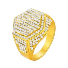 Hip Hop Full Crystal Hexagon