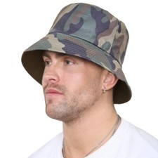 Camo Bucket Hat Summer Sun