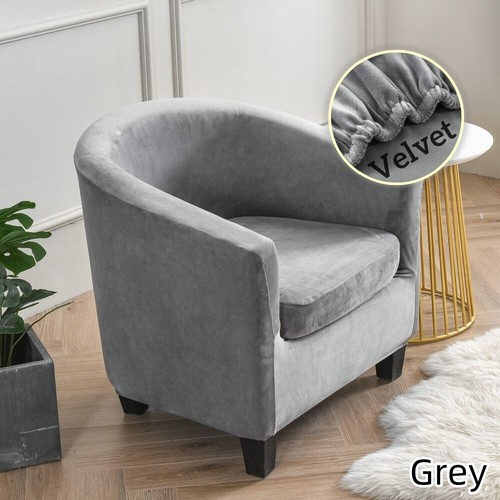 Plush velvet tub chair - plush,