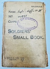 Soldiers Small Book WWI