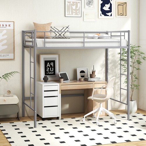 Single loft bed with - single,