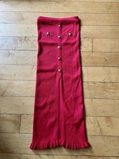Cider Red Knitted Split Skirt Size S Brand New Without Tags