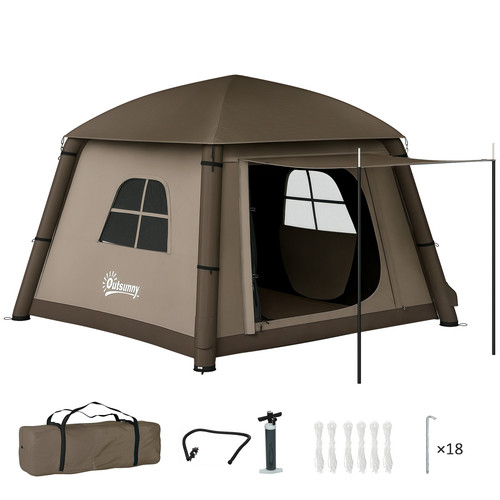 Inflatable camping tent - camping, easy