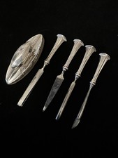 Five Piece Silver Handled Nail Manicure Tools Birmingham 1921 S&M