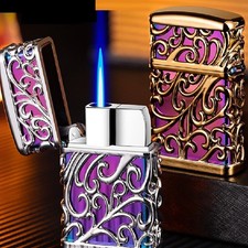 ✅Free Name Engrave ✅Christmas gift✅ Gas fuel Refillable GAS Lighter ✅ Gas #264