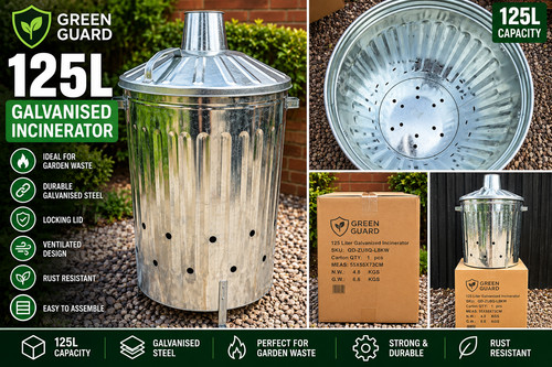 125l green guard - guard, galvanised