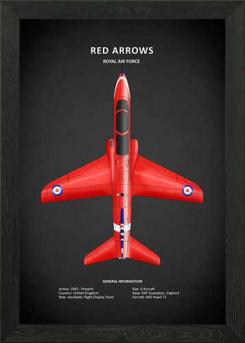 Red arrows aerobatic team - red,