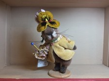 Rabbit With Pansy by Anita