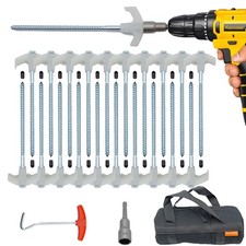 12 Pack Screw in Tent Stakes