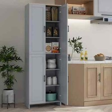 Tall Kitchen Cupboard Grey