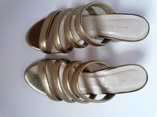 Karen millen gold slippers - millen,