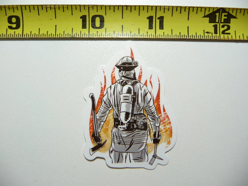 Firefighter with gear fire - with,