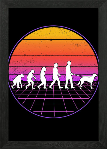Saluki vaporwave evolution - vaporwave,