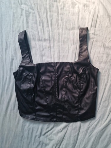 New look black faux leather - new,