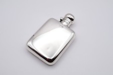 Antique Solid Silver Hip Flask