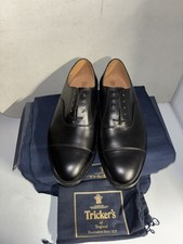 Trickers Henley Black Leather