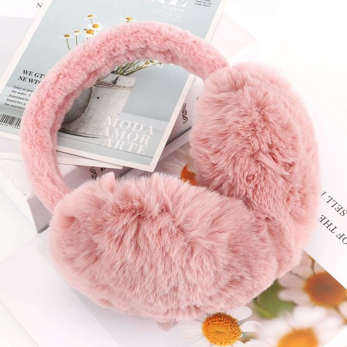 Foldable ear muffs fur - ear,