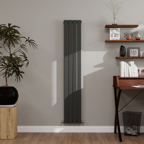 Anthracite radiator flat panel - radiator,
