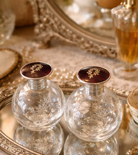 Antique Solid Silver Pair Cut